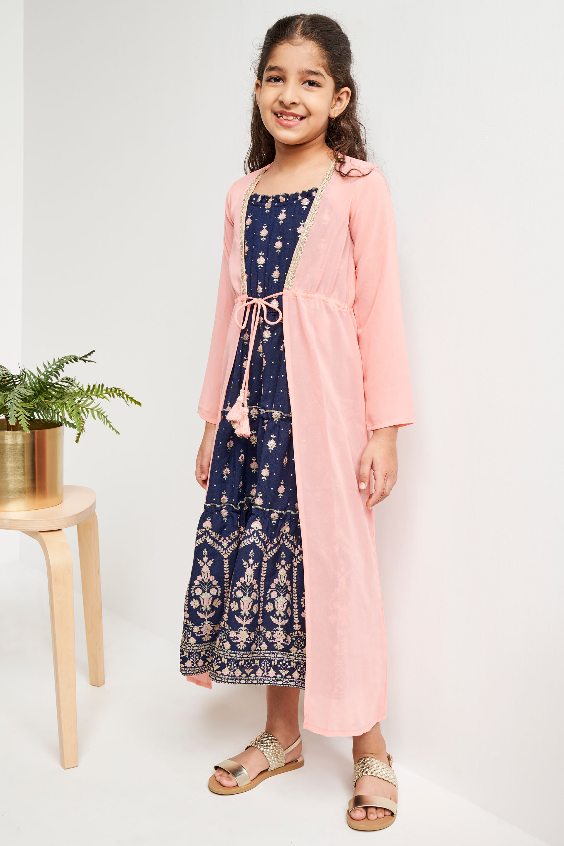 Coral Solid Straight Shrug, Coral, image 3